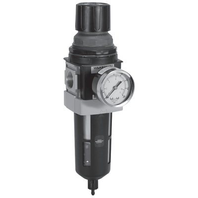 Wilkerson B28 Series Modular Filter/Regulator, Port Sizes 3/8, 1/2, 3/4; Flows to 235 SCFM